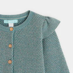 سترة تريكو فاخرة مع كشكشة،...